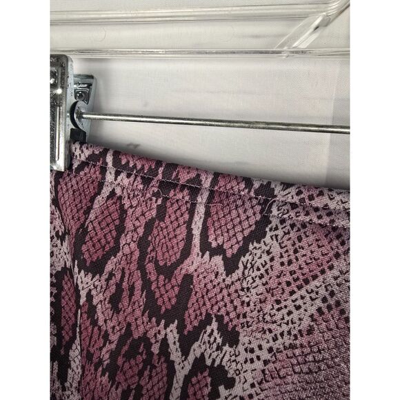 Y2K Faux Snakeskin Stretch Pants Large Glam Rock Party Rave Vtg 2000s - Picture 8 of 8